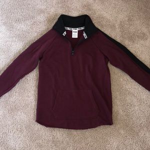 PINK VS quarter zip sweatshirt